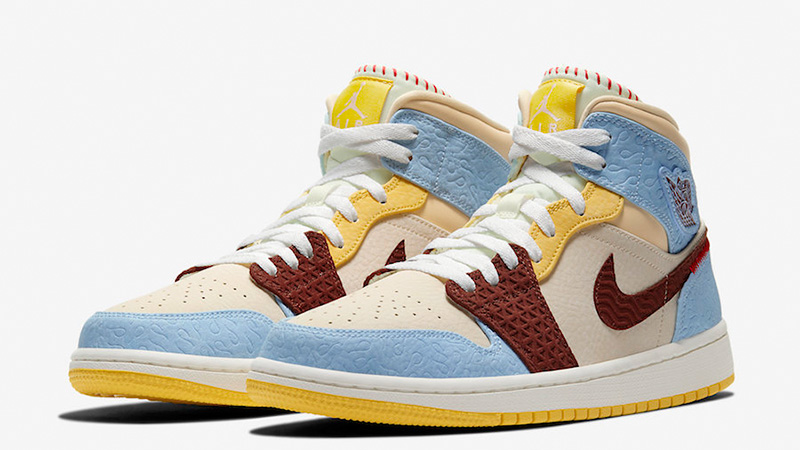 Maison Chateau x Jordan 1 Mid Fearless Multi CU2803-200 front