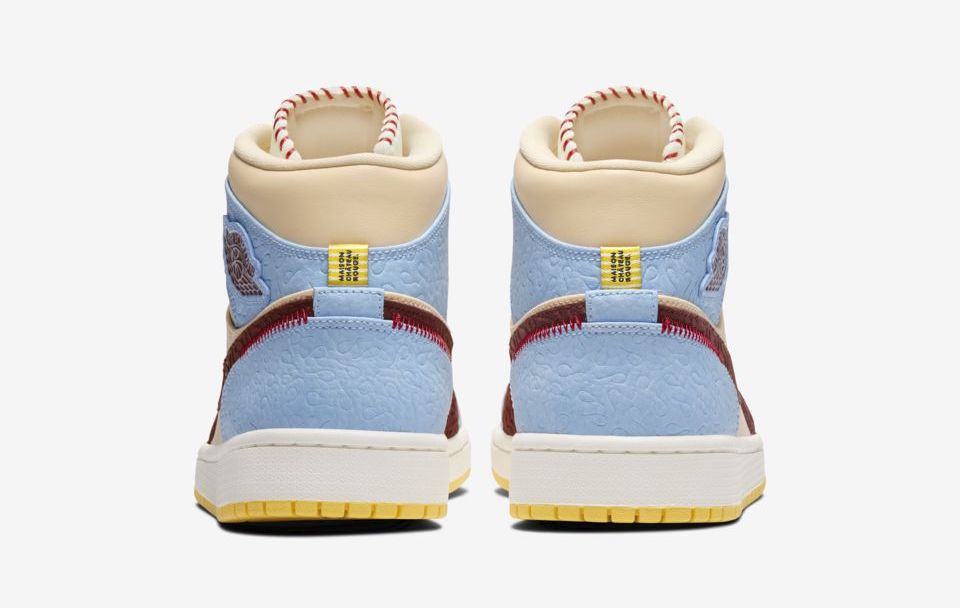 Maison Chateau x Jordan 1 Mid Fearless back