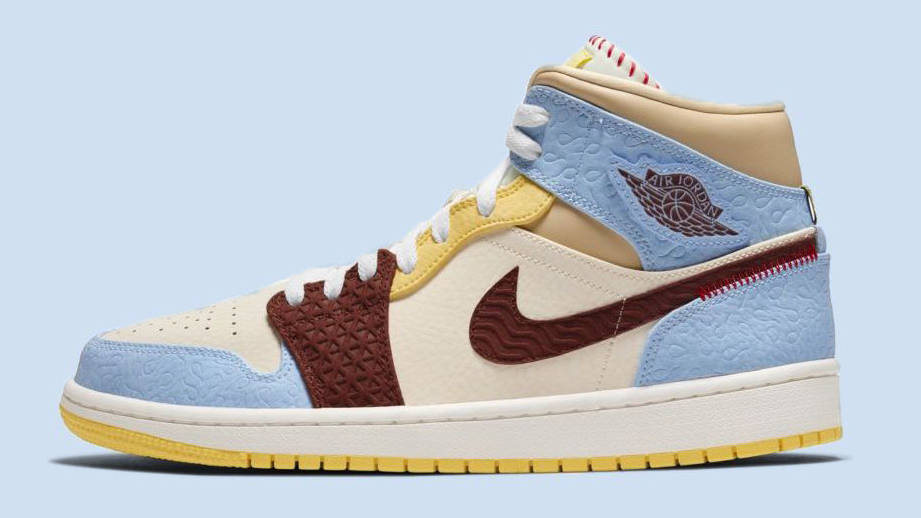 Maison Chateau x Jordan 1 Mid Fearless side copy