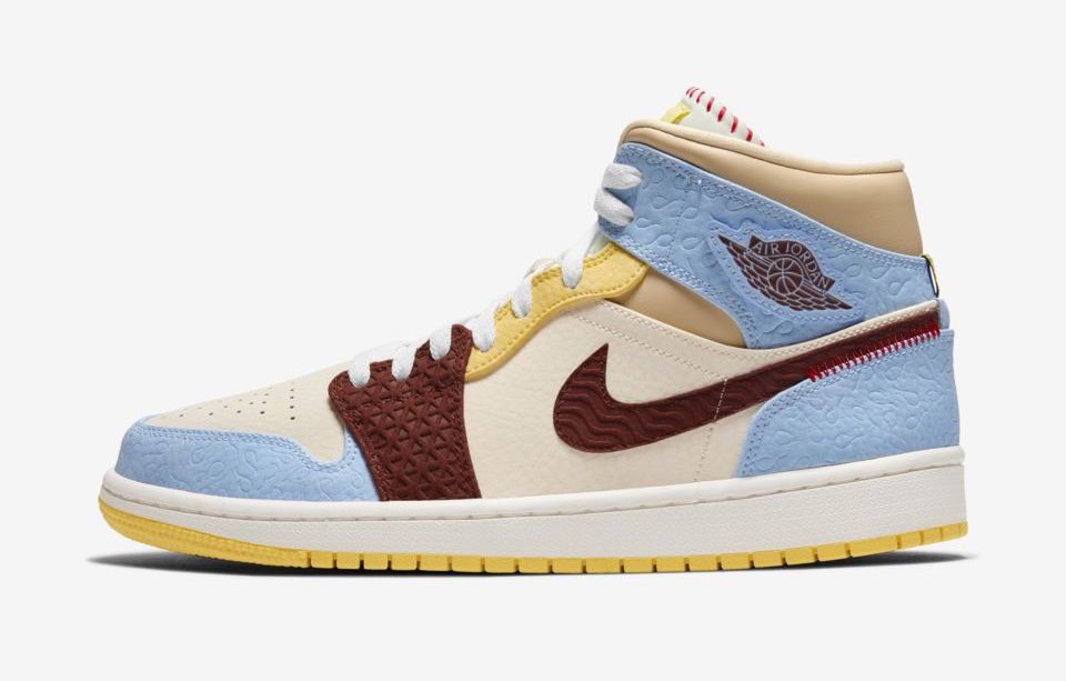 Maison Chateau x Jordan 1 Mid Fearless side