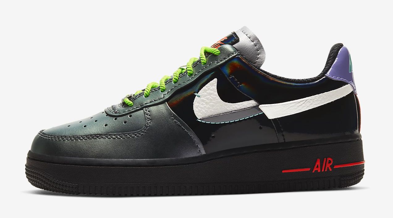 Nike Air Force 1 '07 LX Black Violet side 1