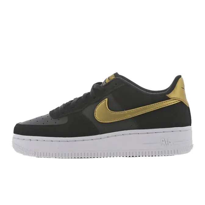 Nike Air Force 1 '07 LV8 Black/Metallic Gold - CT9130-001