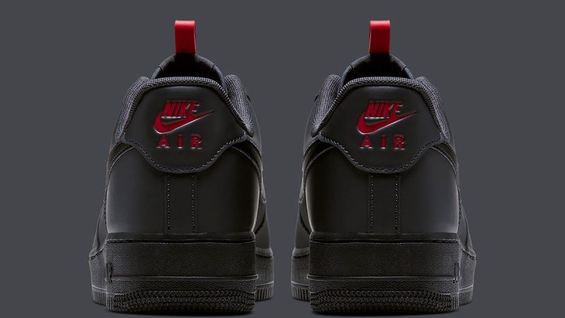 dark grey and red air force