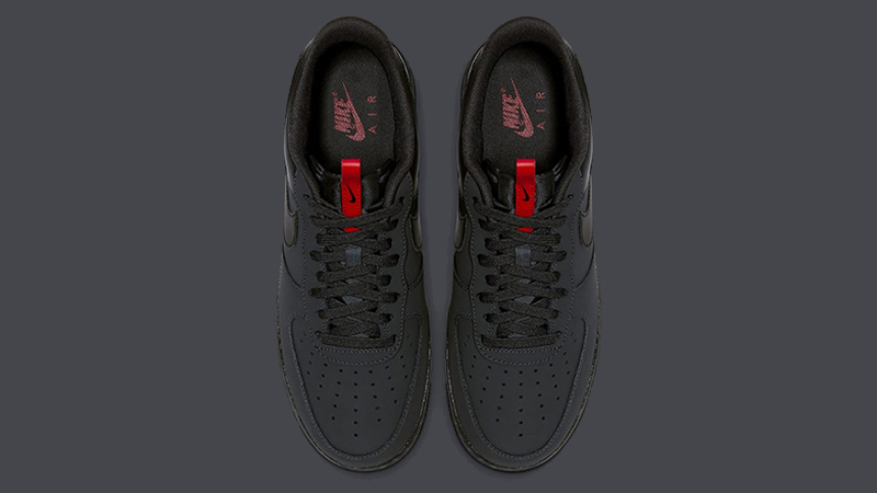 anthracite air force 1 black and red