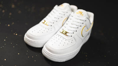 white red and gold air force 1