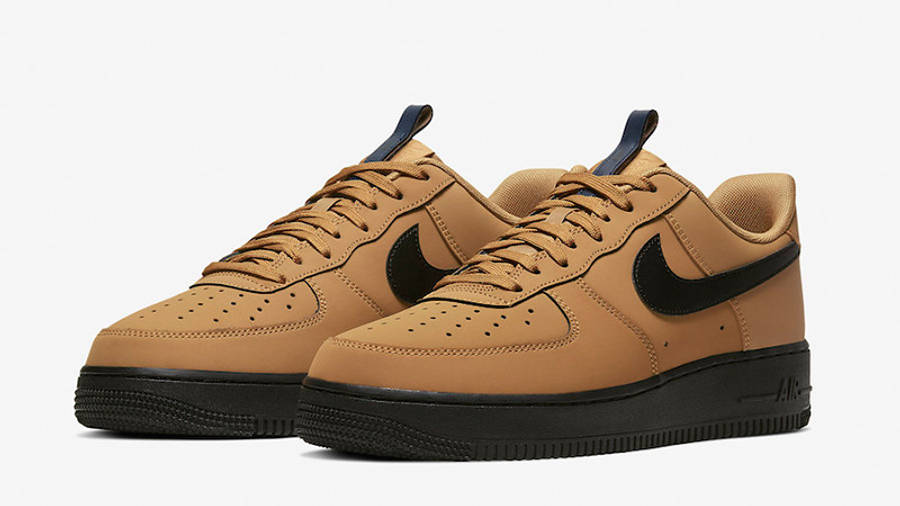 Nike Air Force 1 Low Wheat Black BQ4326-700 front
