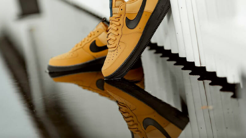 air force 1 low wheat black