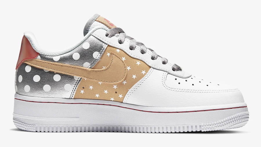 Nike Air Force 1 Silver Gold Festive | Where To Buy | CT3437-100 | The ...