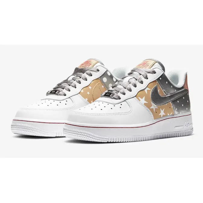 Nike Air Force 1 Silver Gold Festive | Where To Buy | CT3437
