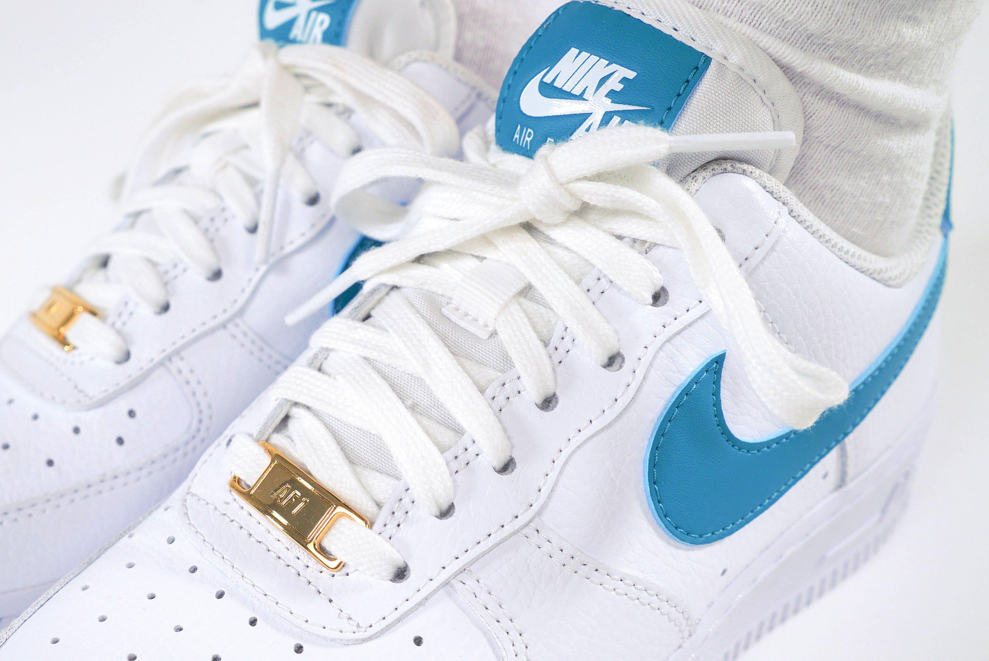 Nike Air Force 1 Teal Nebula The Sole Womens 6