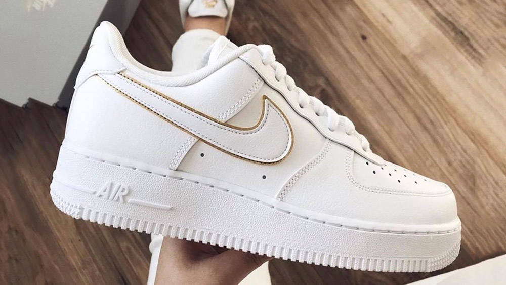 Nike Air Force 1 White Gold Nike Air Force 1 White Gold