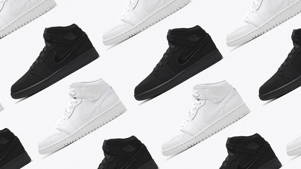 Nike Air Jordan 1 Mid Monochrome