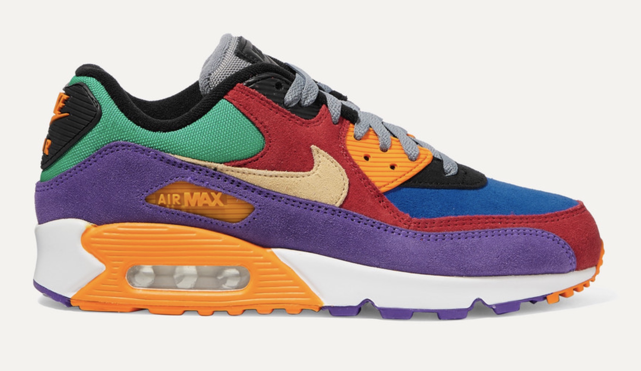 Nike Air Max 90 QS suede and canvas sneakers Viotech
