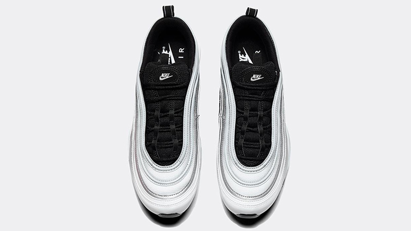 air max 97 black and white reflective