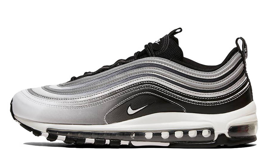 nike air max 97 black and white fade