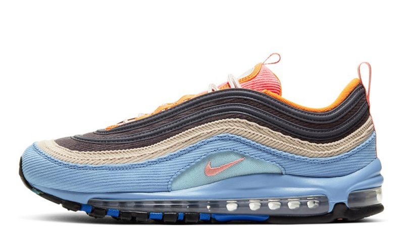 nike air max 97 orange and blue