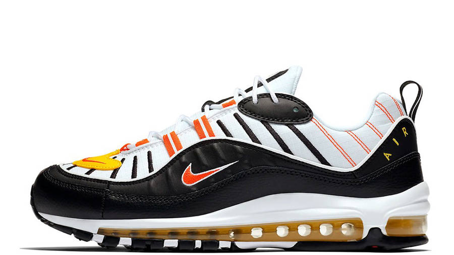 air max 98 orange black