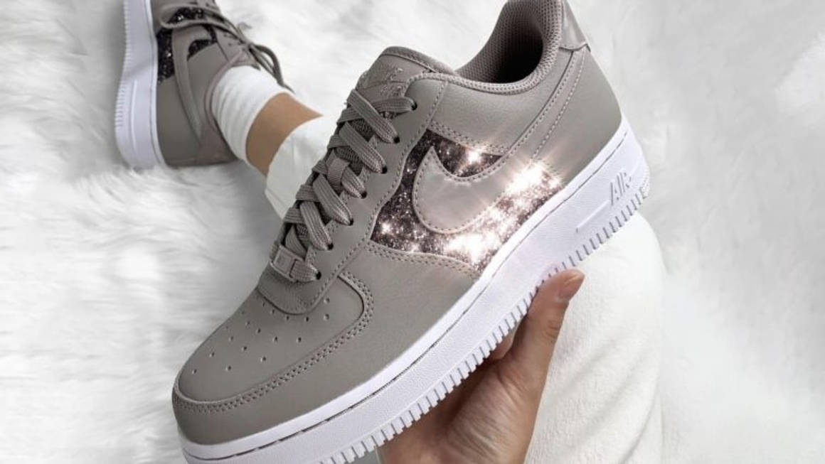 black glitter air force 1