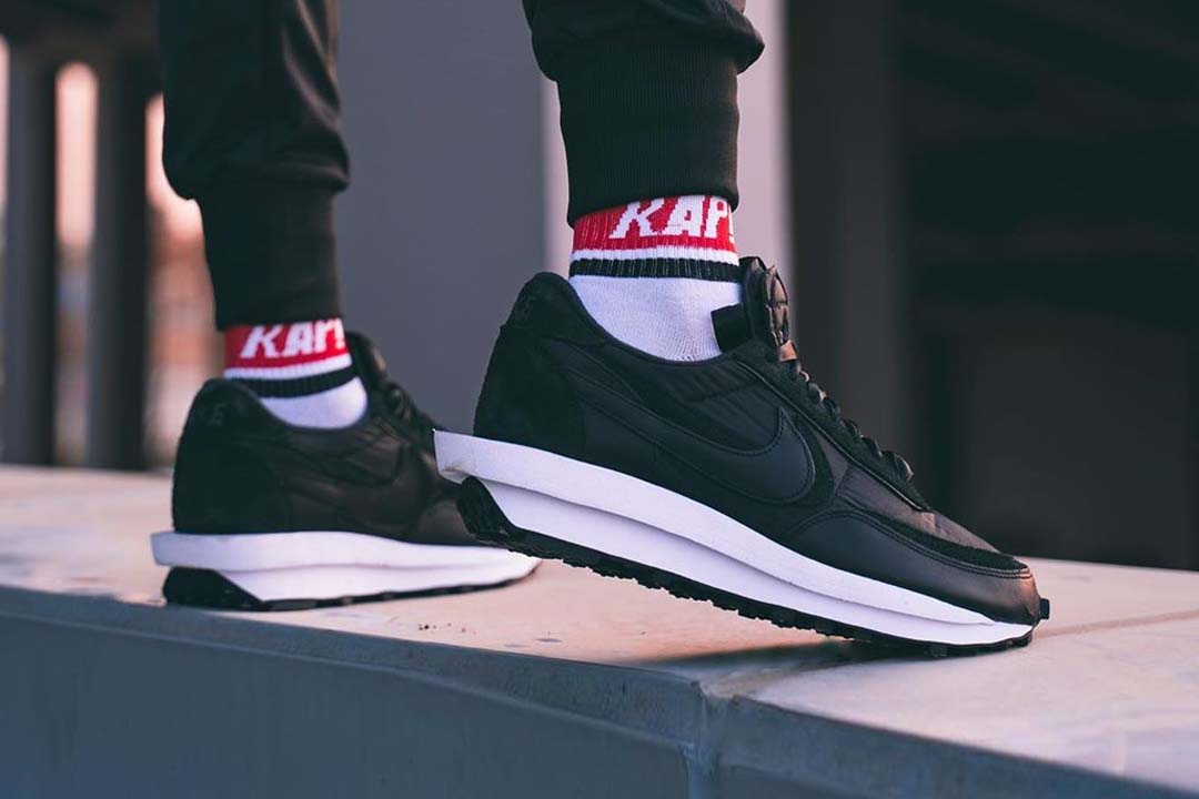 sacai x Nike LDWaffle "Nylon Black"