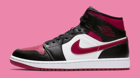 The Nike Air Jordan 1 Mid Gets A Toned Down "Bred Toe" Makeover