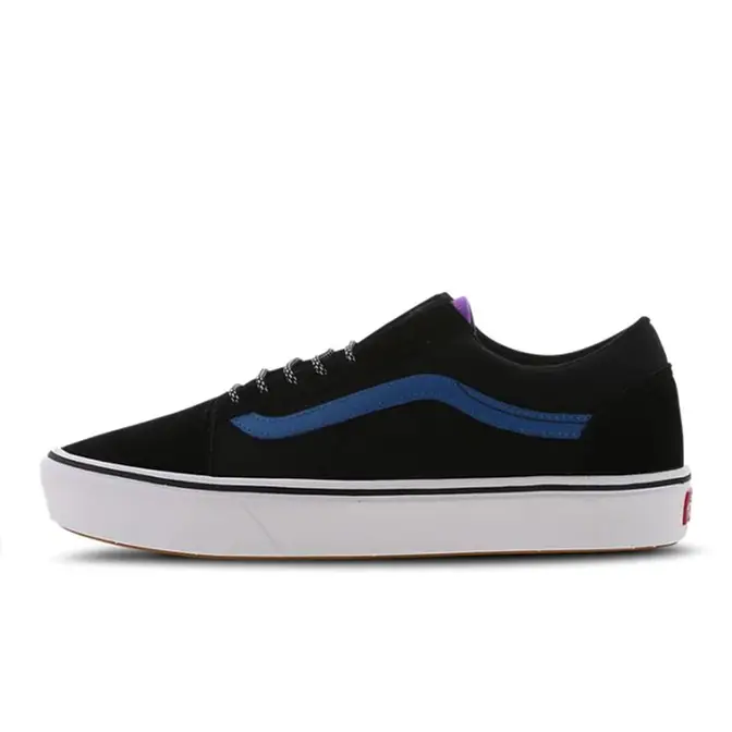 Vans old skool purple on sale black