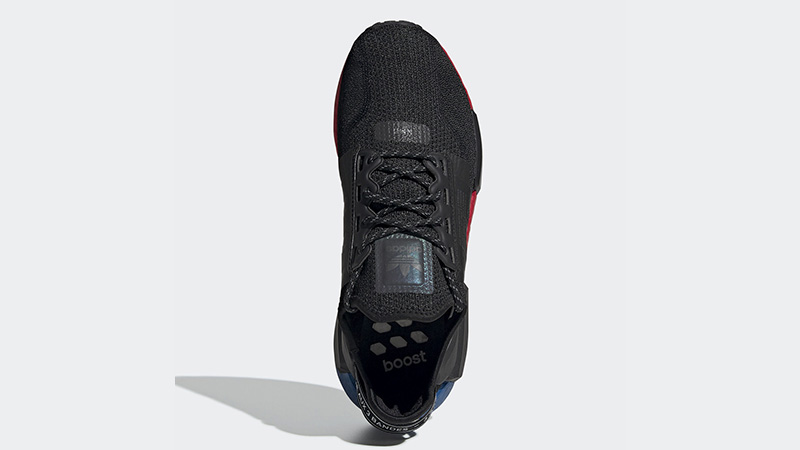 NMD R1 Primeknit Black Gum Bottom sole Adidas Mens Size US 9 for