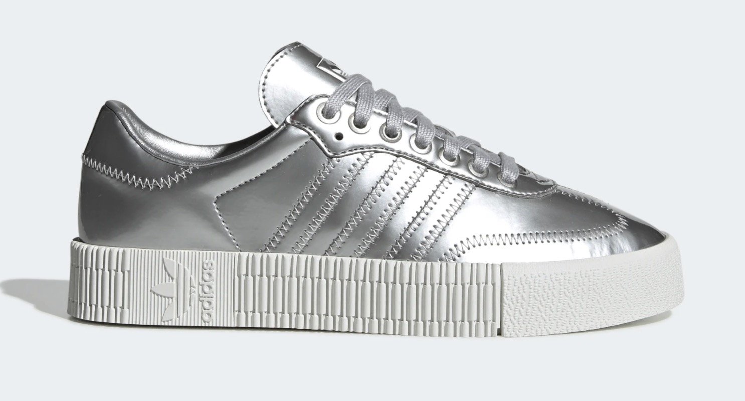 adidas Sambarose Silver White