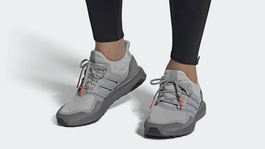 ultra boost grey four on feet