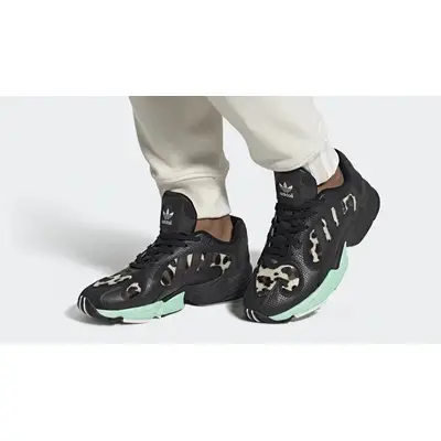 adidas Yung 1 Black Mint MFV6448 on foot