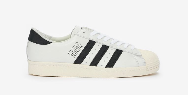 adidas superstar white black side