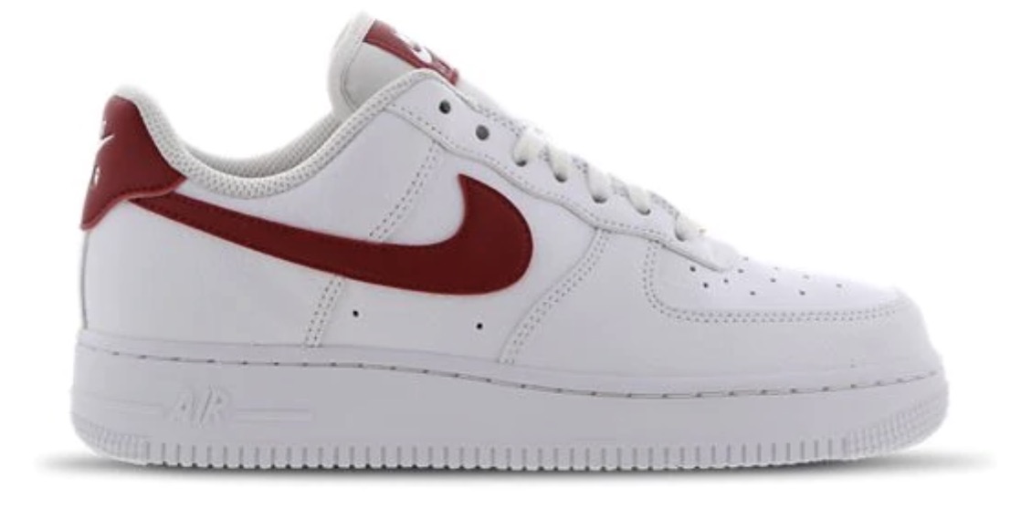air force 1 white red