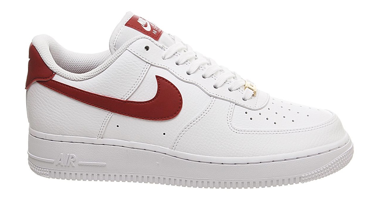 air force 1 white red