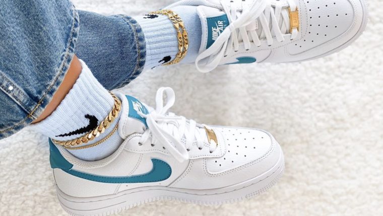 air force 1 white teal