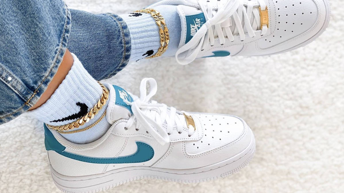 air force 1 white teal