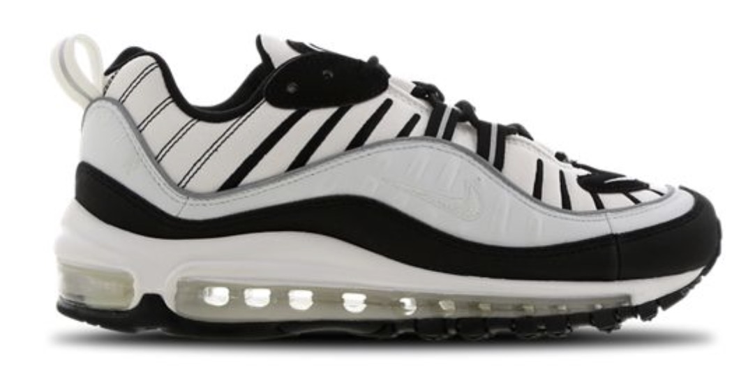 air max 98 black white