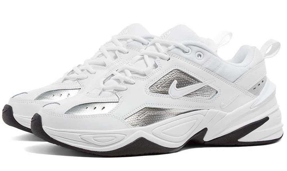 nike m2k tekno silver white