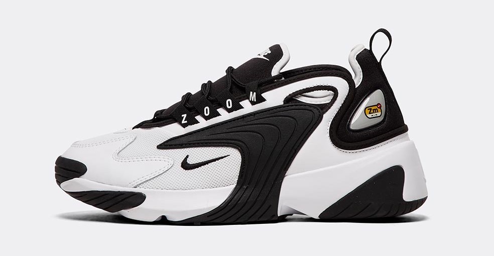 nike zoom 2k white black.