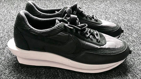 Peep The Triple Black Leather Upper On The Upcoming sacai x Nike LDWaffle Peep The Triple Black Leather Upper On The Upcoming sacai x Nike LDWaffle