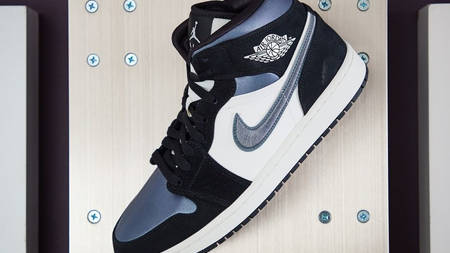 Cop The NEW Jordan 1 Mid Satin "Grey Toe"