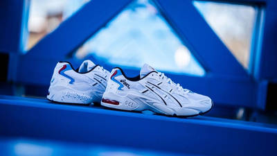 ASICS GEL-Kayano 5 White Red 1021A280-100 front