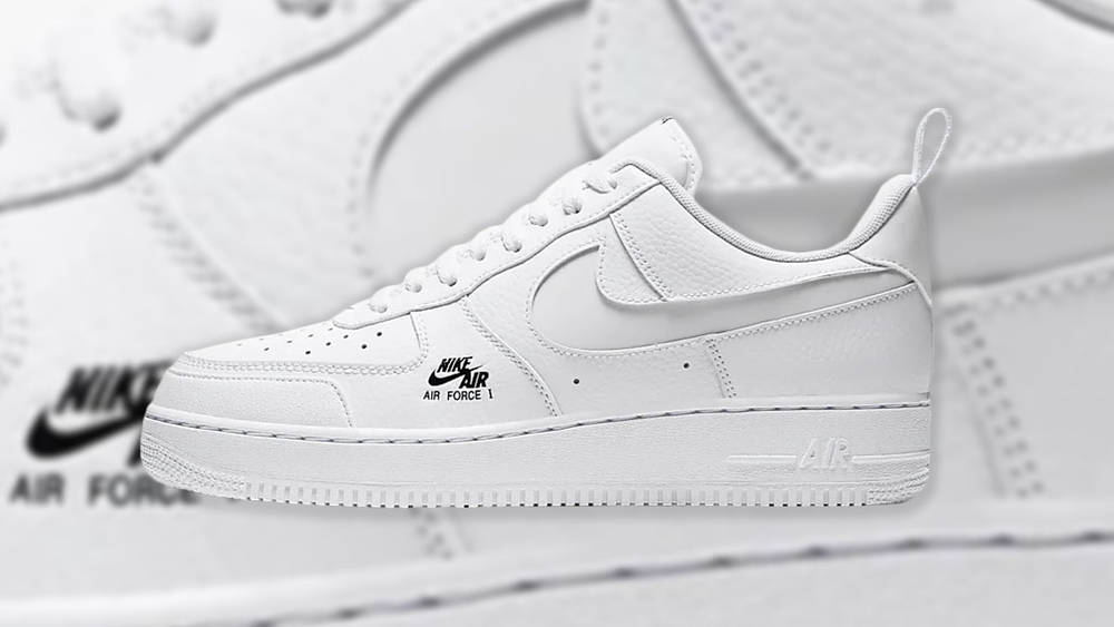 nike af1s black and white reflectives lv8 from foot locker