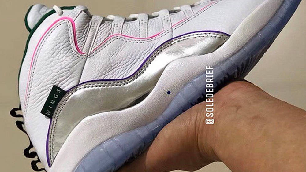 Image via Instagram/@SoleDebrief Air Jordan 10 wings closer look