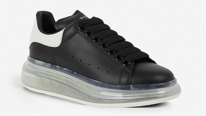 Alexander McQueen Exaggerated-Sole Black White front