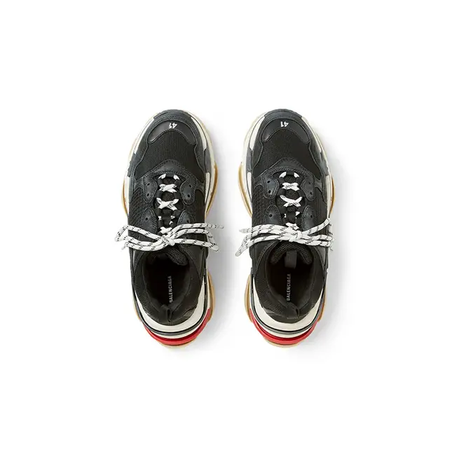 Balenciaga Triple S Sneaker Black Red 533882W09OM1000