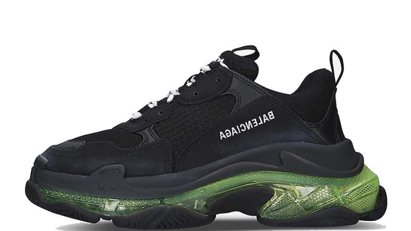 balenciaga triple s grey black volt