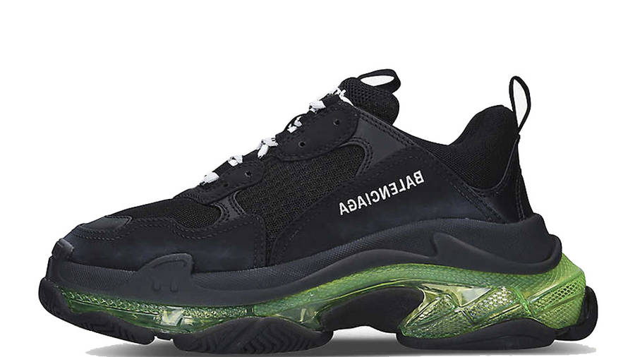 black and green balenciaga triple s