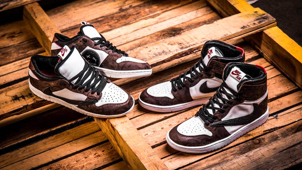 Image via BespokeIND Travis Scott x Nike SB Dunk Low "Cactus Jack" Custom
