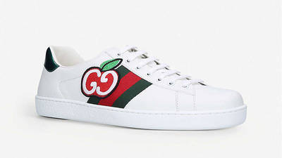 GUCCI New Ace Patch Logo White front