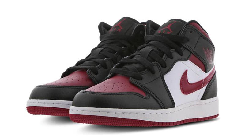 Jordan 1 Mid Black Red