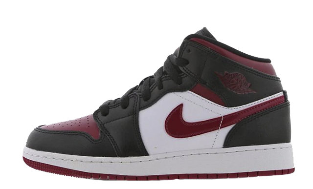 Jordan 1 Mid Black Red